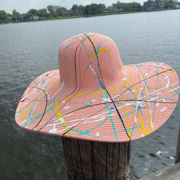 Custom painted sun hat